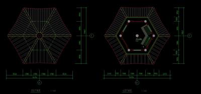 中式古建筑古塔CAD施工图，古塔CAD设计图纸下载