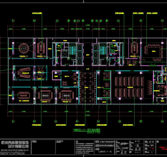 现代办公空间CAD施工图附效果图，CAD建筑图纸免费下载