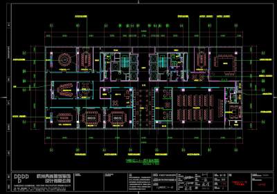 现代办公空间CAD施工图附效果图，CAD建筑图纸免费下载