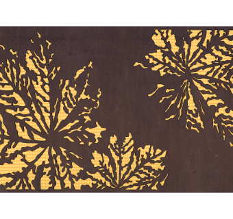 现代花纹图案锈板sketchup模型，锈板skp模型下载