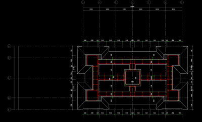 佛教寺庙建筑施工图，寺庙CAD建筑图纸下载