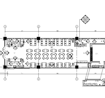 连锁店餐饮空间CAD施工图
