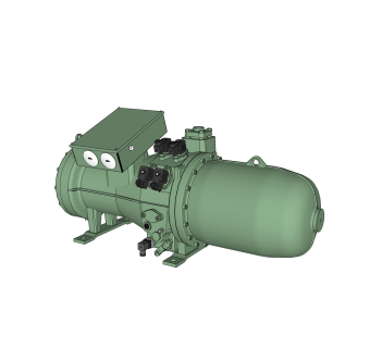 现代制冷压缩机草图大师模型，制冷压缩机sketchup模型下载