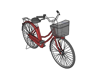 现代<em>自行车</em>草图大师模型，<em>自行车</em>su模型下载