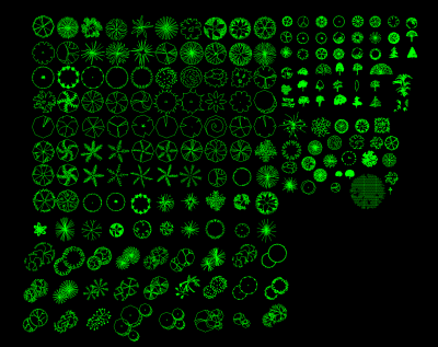 园林植物CAD施工图，植物CAD施工图下载