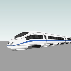 现代轻轨草图大师模型，轻轨sketchup模型