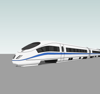 现代轻轨草图大师模型，轻轨sketchup模型