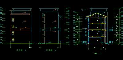 教学楼建筑施工图CAD图纸