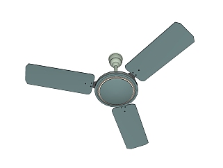 小清新电风扇SU模型，简约电风扇 sketchup模型下载