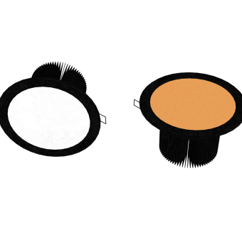 现代射灯轨道灯草图大师模型，射灯轨道灯sketchup模型免费下载