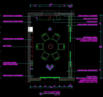 川味餐饮火锅店CAD施工图，川味餐饮火锅店CAD图纸下载