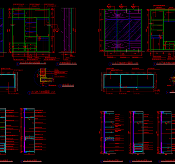 衣柜大样CAD图集，CAD图库下载