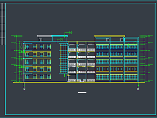 多层厂房建筑CAD施工图，办公空间CAD施工图下载