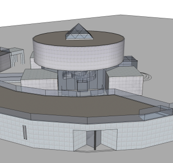 丹下健三设计的作品草图大师模型下载、丹下健三作品su模型下载