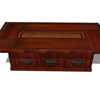 日式单桌SU模型下载，桌子草图大师模型