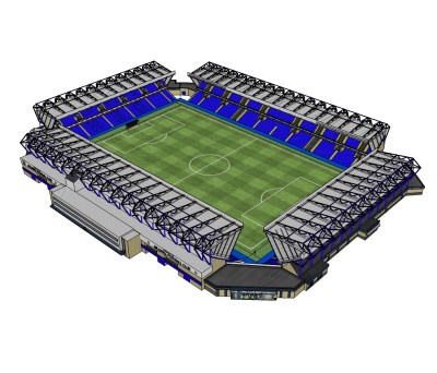 体育馆草图大师模型，体育馆SU模型下载