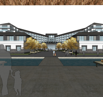 酒店草图大师模型下载、酒店su模型下载