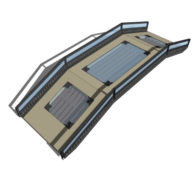 拱桥草图大师模型下载，sketchup拱桥模型分享