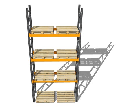现代货架草图大师模型，货架SKB文件下载