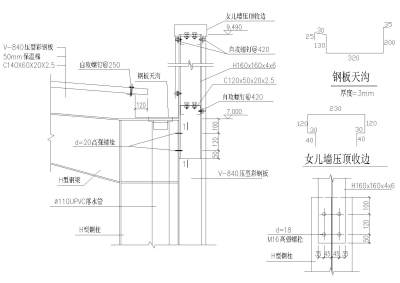 <a href=https://www.yitu.cn/su/8096.html target=_blank class=infotextkey>钢结构</a>檐口节点