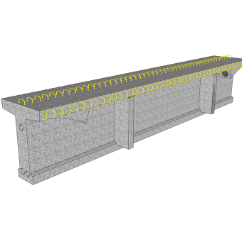 预制T梁sketchup模型下载