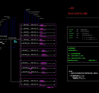 配电电气系统符号含义解释CAD图纸
