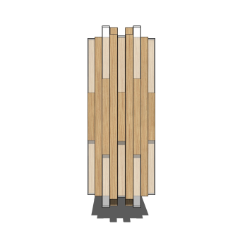 轻奢铁艺壁灯草图大师模型，创意壁灯效果图su模型下载