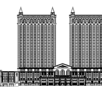 现代五星级酒店建筑施工图