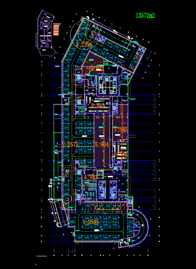 三十九层商业综合体建筑施工图，商业综合体CAD施工图纸下载