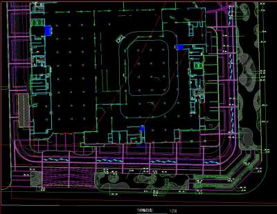 苏宁广场全套景观绿地施工图CAD图纸