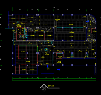 火锅店CAD施工图，火锅店CAD建筑图纸下载