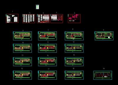 实验楼教学楼电气施工图CAD图纸