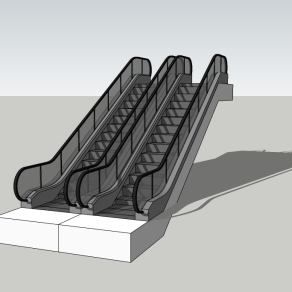 现代电梯草图大师模型，电梯sketchup模型下载