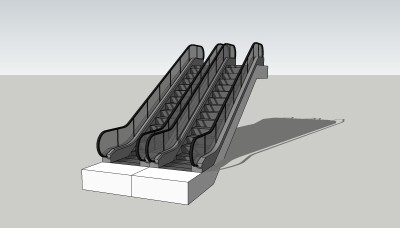 现代电梯草图大师模型，电梯sketchup模型下载