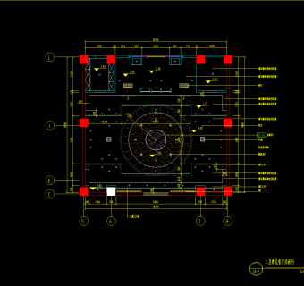 二层樱花餐厅CAD施工图，餐厅CAD图纸下载