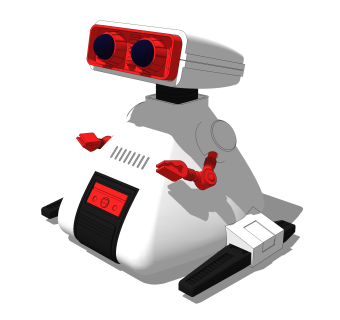 现代机器人草图大师模型，玩具su模型下载