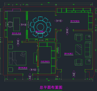 精品整木展厅CAD设计图，展厅CAD施工图纸下载