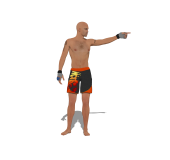 3D真人sketchup模型，拳击手草图大师模型下载