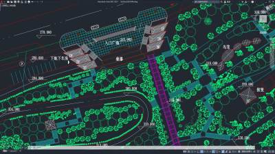 广场绿地景观平面CAD图纸