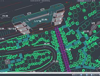 广场绿地景观平面CAD图纸