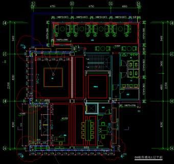 售楼处幕墙建筑施工图，幕墙CAD施工图纸下载