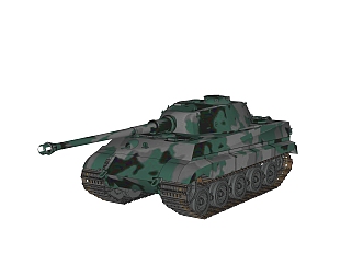 德国六号Tiger-II虎王重型坦克su模型，虎王重型坦克...