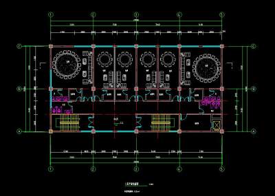 食堂建筑设计CAD图纸，食堂cad设计图纸下载