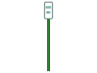 现代道路交通标志站牌su模型下载、站牌道路交通标志牌草图大师模型下载