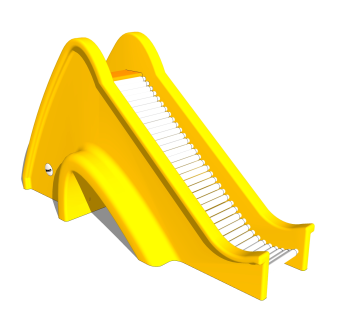 现代儿童滑滑梯草图大师模型，滑滑梯su模型下载