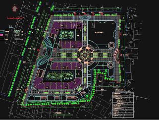 小区规划施工图CAD图纸