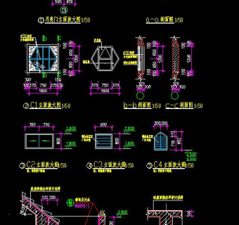 亭子CAD施工图，亭子CAD建筑图纸下载