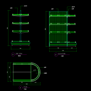 17套超市货架CAD施工图，货架CAD图纸下载