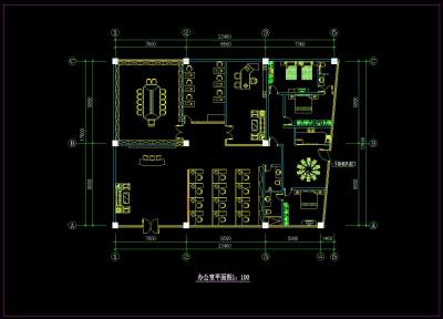 整层办公楼精装修施工图，CAD建筑图纸免费下载