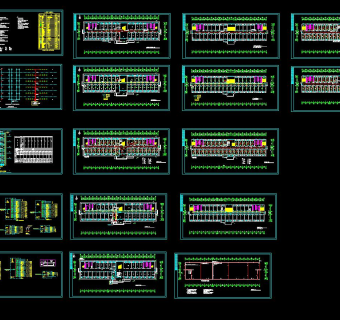 高校六层宿舍楼电气图施工图CAD图纸